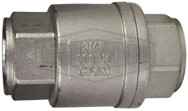 兩片式不銹鋼止回閥 800psi